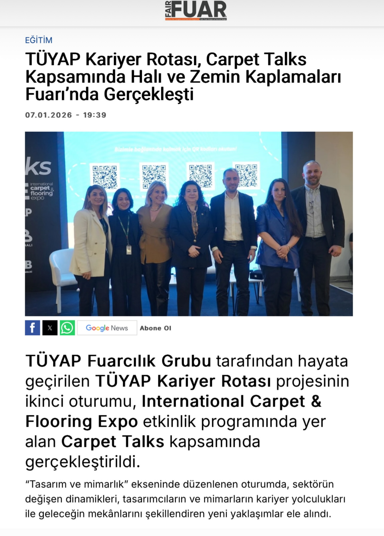 Selim Şentürk Fuar Dergisi Röportajı - Tüyap Kariyer Rotası Gerçekleşti